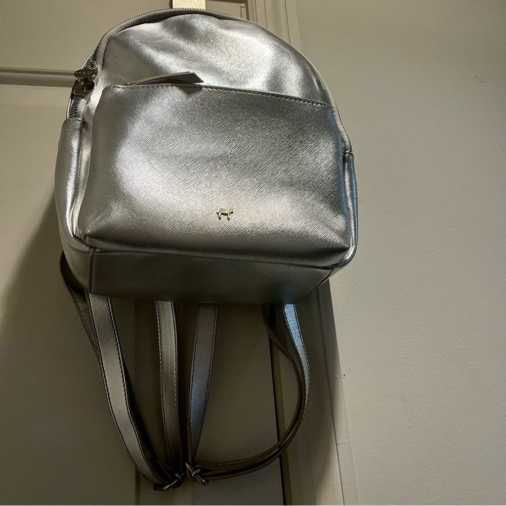 Dabney Lee Metallic Silver Mini Backpack - image 4